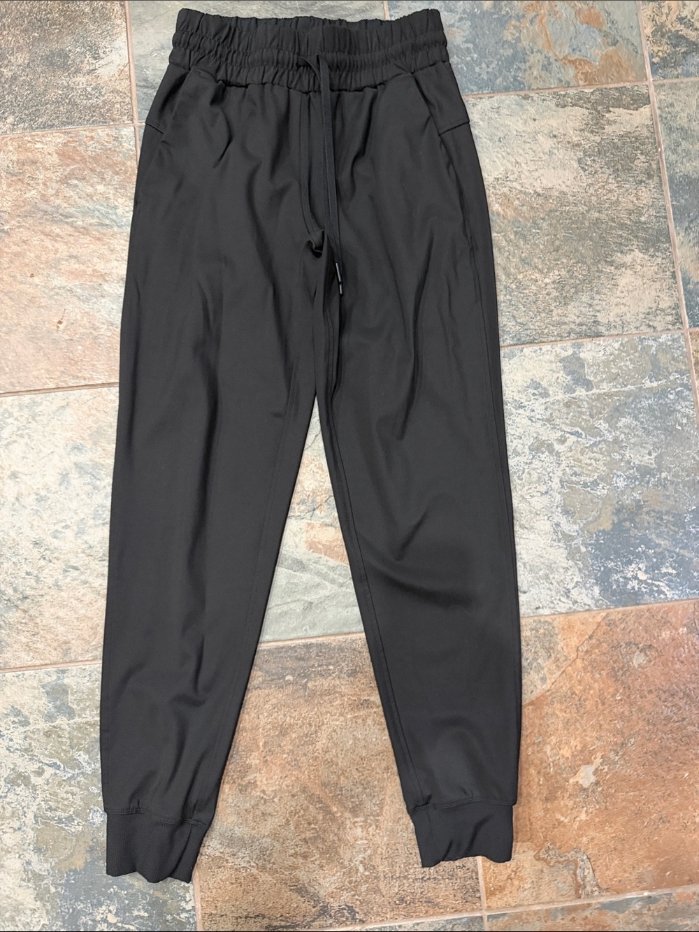 Women's Black Drawstring Jogger Pants